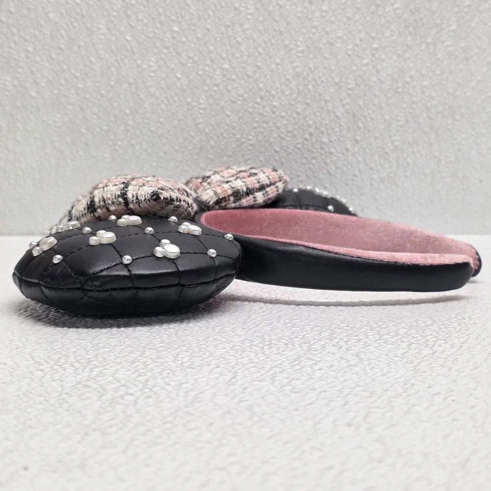 Disney Parks‎ Minnie Mouse Pearls Tweed Bow Ears Headband